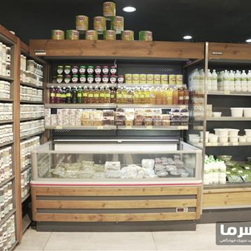 فریزر پرده هوا خوابیده یک‌طرفه