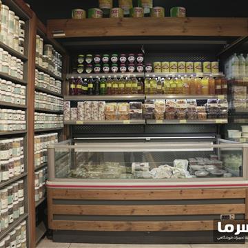 فریزر پرده هوا خوابیده یک‌طرفه