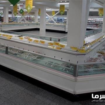 یخچال خوابیده پرده هوا (نوفراست)