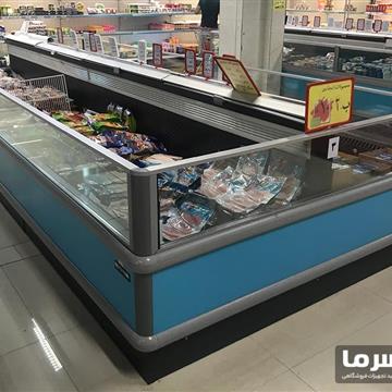 یخچال خوابیده پرده هوا (نوفراست)