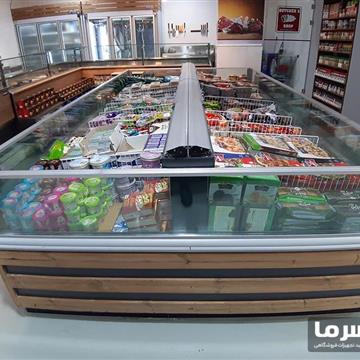 یخچال خوابیده پرده هوا (نوفراست)