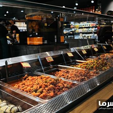 یخچال ویترین یخچال ویترینی طرح جزیره