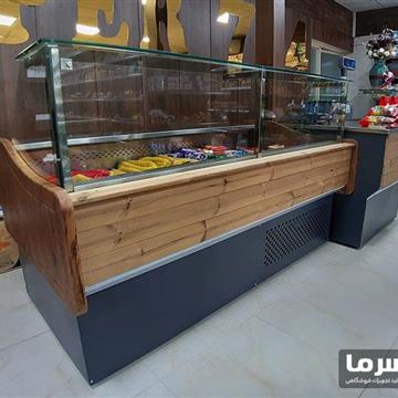 یخچال ویترین یخچال ویترینی طرح جزیره