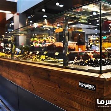 یخچال ویترین یخچال ویترینی طرح جزیره