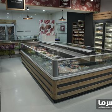 فریزر پرده هوا خوابیده دوطرفه