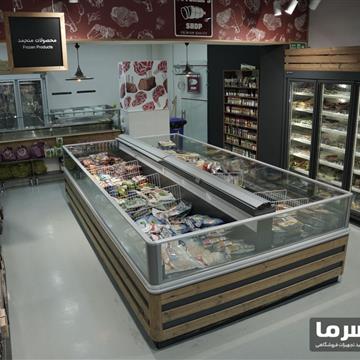 فریزر پرده هوا خوابیده دوطرفه