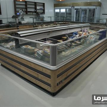 فریزر پرده هوا خوابیده دوطرفه