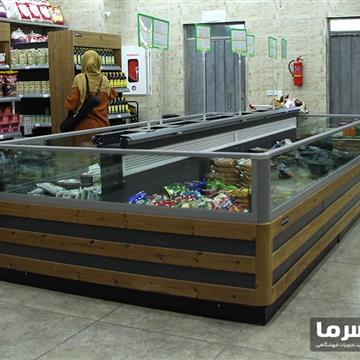 فریزر پرده هوا خوابیده