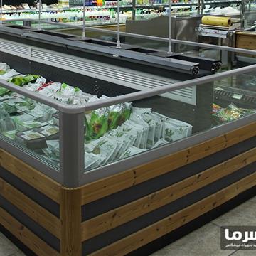 فریزر پرده هوا خوابیده