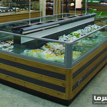 فریزر پرده هوا خوابیده