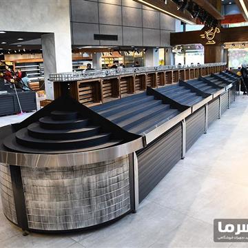 استند میوه و سبزیجات فروشگاهی