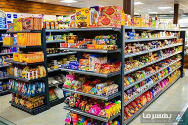 قفسه بندی اصولی فروشگاه مواد غذایی