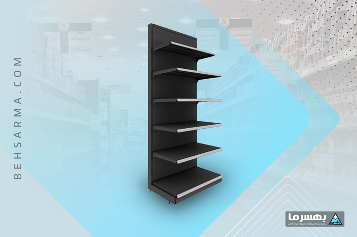 Single-sided gondola shelving BSS228-39