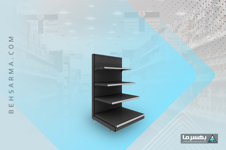 Single-sided gondola shelving BSS158-65