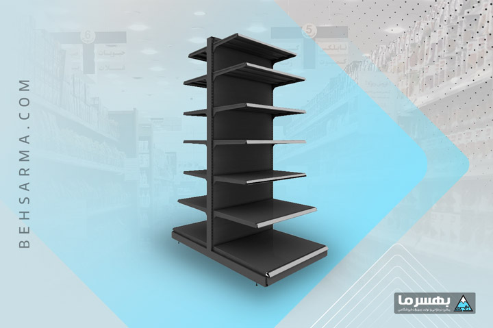 Double-sided gondola shelving BDS228-65