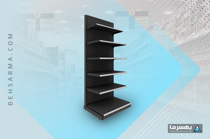 Single-sided gondola shelving BSS228-52