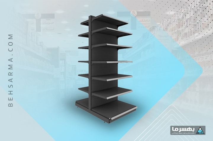 Double-sided gondola shelving BDS228-39