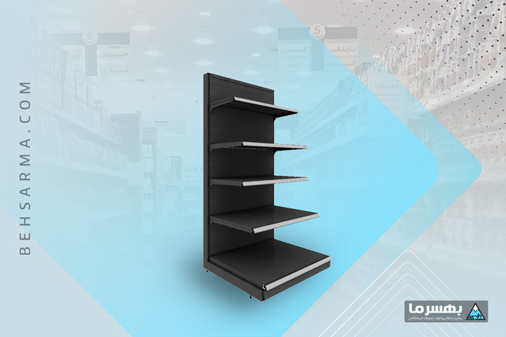 Single-sided gondola shelving BSS192-65