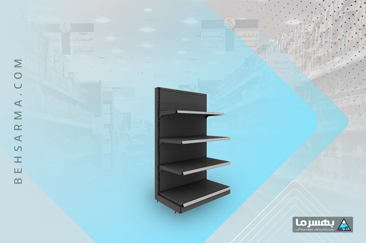 Single-sided gondola shelving BSS158-39
