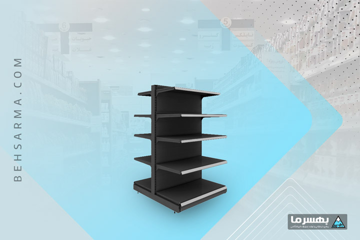 Double-sided gondola shelving BDS158-39