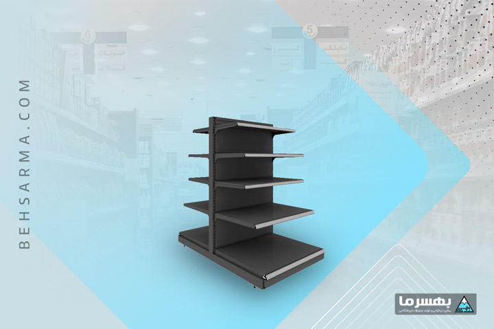 Double-sided gondola shelving BDS158-65