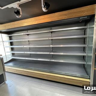 تجهیزات فروشگاهی - یخچال ایستاده پرده هوا