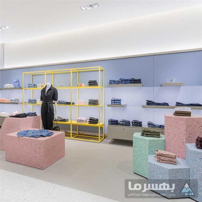 استفاده از مواد بازیافتی در طراحی داخلی فروشگاه