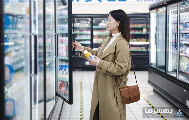 طراحی و زیبایی یخچال فروشگاهی