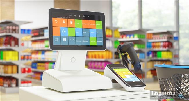 طراحی میز صندوق فروشگاهی