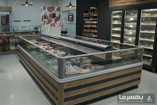 فریزر پرده هوا خوابیده دوطرفه