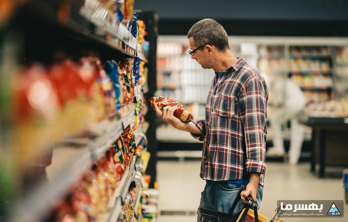 خرید مشتری از فروشگاه هایپرمارکت
