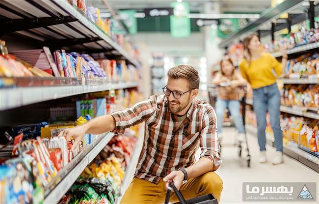 طیف وسیع مشتریان سوپرمارکت