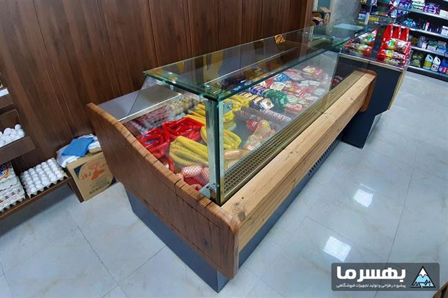 نمونه‌ای از یخچال ویترینی بهسرما