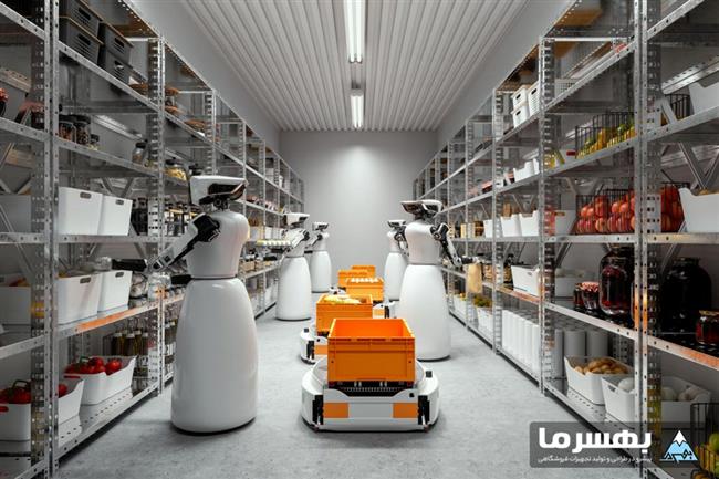 ربات‌ها در تحویل مواد غذایی