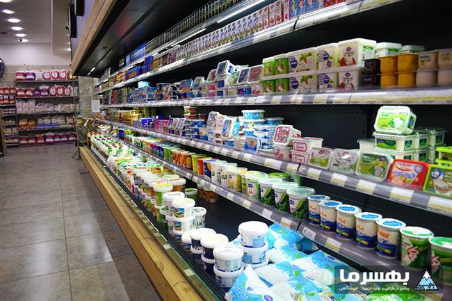 یخچال لبنیاتی پرده هوا