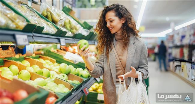 استفاده از کیسه‌های قابل‌بازیافت در هایپرمارکت