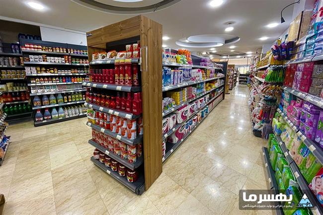 تنظیم ارتفاع و عرض مناسب قفسه‌های فروشگاهی