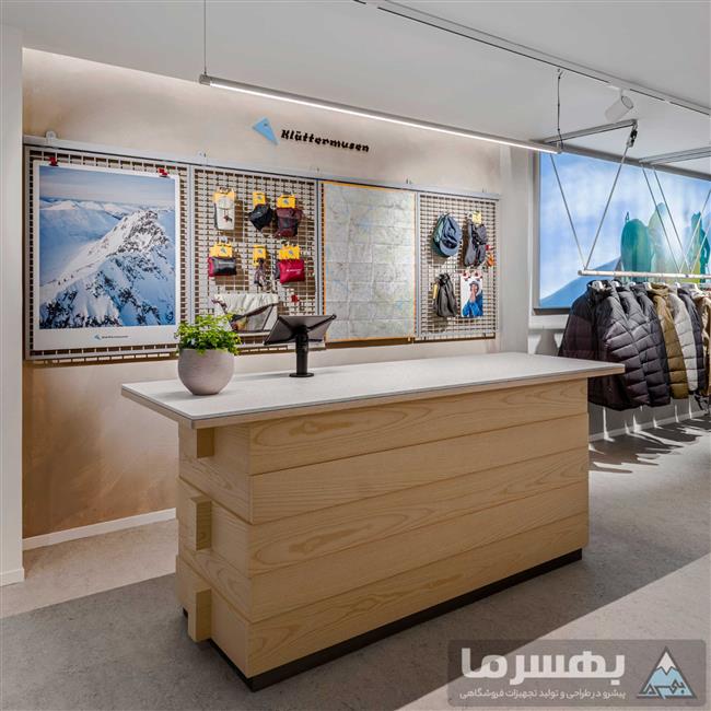 طراحی داخلی فروشگاه با کمک مواد بازیافتی