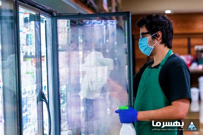 نظافت یخچال پرده هوا